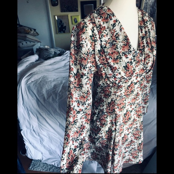 Vintage Dawn Joy Fashions Floral/Rose Dress - Picture 9 of 15